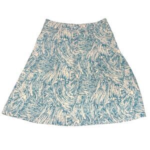 Rachel Comey "Hewes" Aqua abstract print skirt New With Tags Size 6